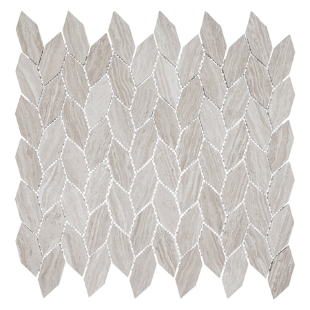 Andova Tiles ANDOVA TILES Channing Elongated Hex  1" x 2.5" Marble Honeycomb Mosaic Wall & Floor Tile ANDCHA139